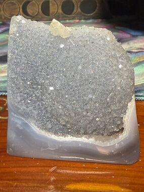 Amethyst agate crystal free form specimen